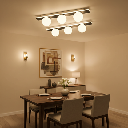 Lustra LED TRION, Lumina Calda/Neutra/Rece, 3xG9, 24W, Negru, Metal si Acril