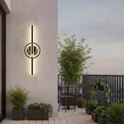 Aplica LED Decorativa CERBOS, 42W, 60cm, Lumina Calda / Neutra/ Rece, Negru, Metal si Acril