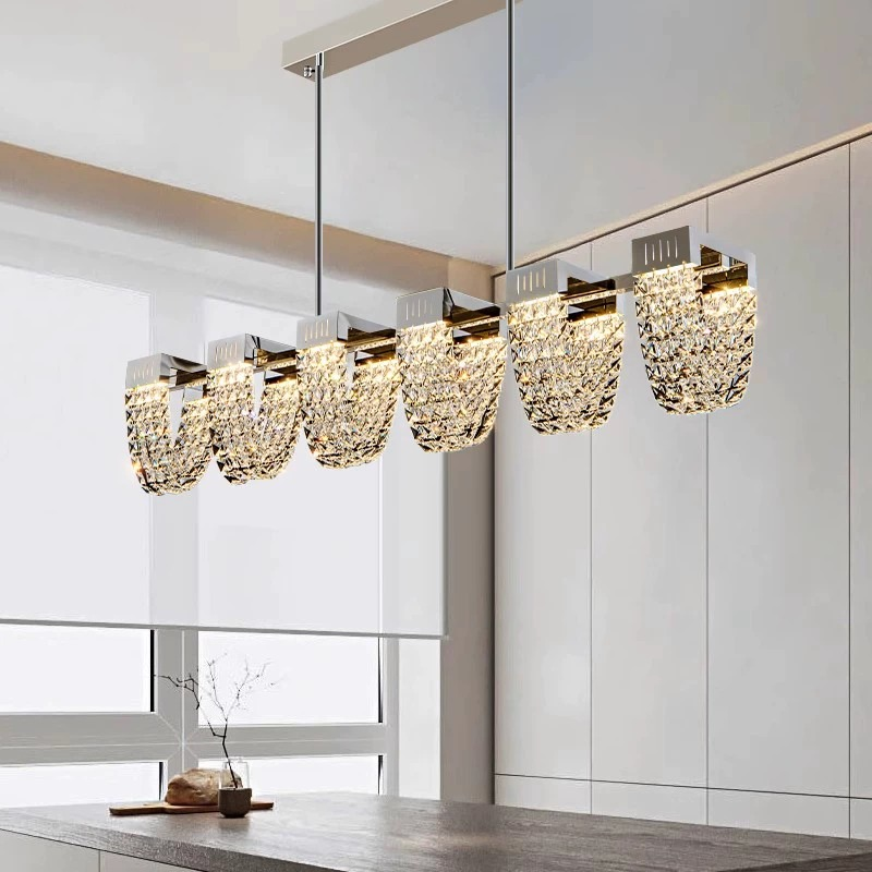 Lustra LED Suspendata, STRATUS Supremo, Cristal si Metal, 15W, Lumina Rece/Calda/Neutra 3000K/4000K/6000K, Iluminat Luxos Candelabre Cristal Default Title Alessandro Design