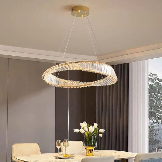 LED csillár távirányítóval és kristály LUIGI, 57W, hideg/meleg/semleges fény, szabályozható, arany LED-es csillárok távirányítóval Alapértelmezett cím Alessandro Design