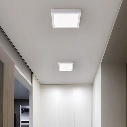 LED négyzet alakú mennyezeti lámpa, 36 W, 22x22 cm, hideg fény, 6000 K, fehér LED mennyezeti lámpa Alapértelmezett cím Alessandro Design