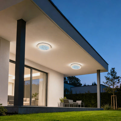 Kültéri LED fali lámpa AX315/218WH, 12W, IP65, fehér, fém