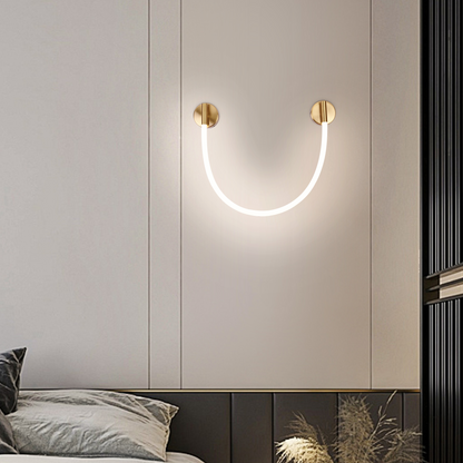 LED fali lámpa, 110cm, 3000K/4000K/6000K, arany beltéri fali lámpa Alapértelmezett cím Alessandro Design
