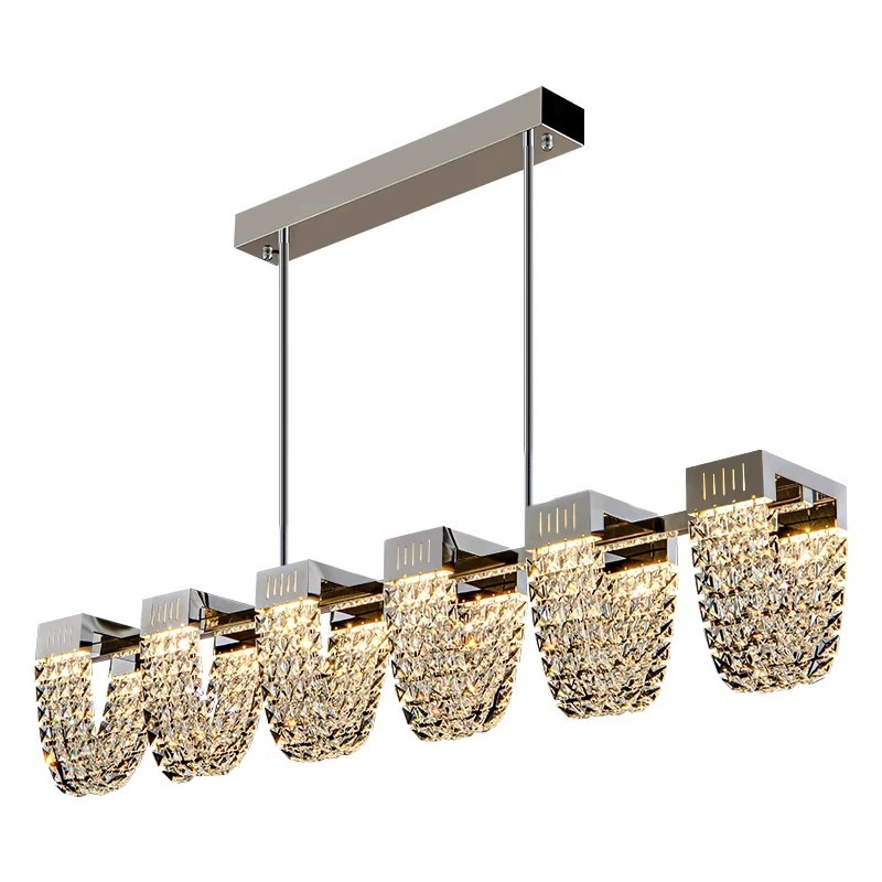Lustra LED Suspendata, STRATUS Supremo, Cristal si Metal, 15W, Lumina Rece/Calda/Neutra 3000K/4000K/6000K, Iluminat Luxos Candelabre Cristal Default Title Alessandro Design