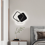 Kristály LED-csillár PRISMIQ 39W, 3 négyzet, hideg/meleg/semleges fény, fekete LED-csillárok Alapértelmezett cím Alessandro Design