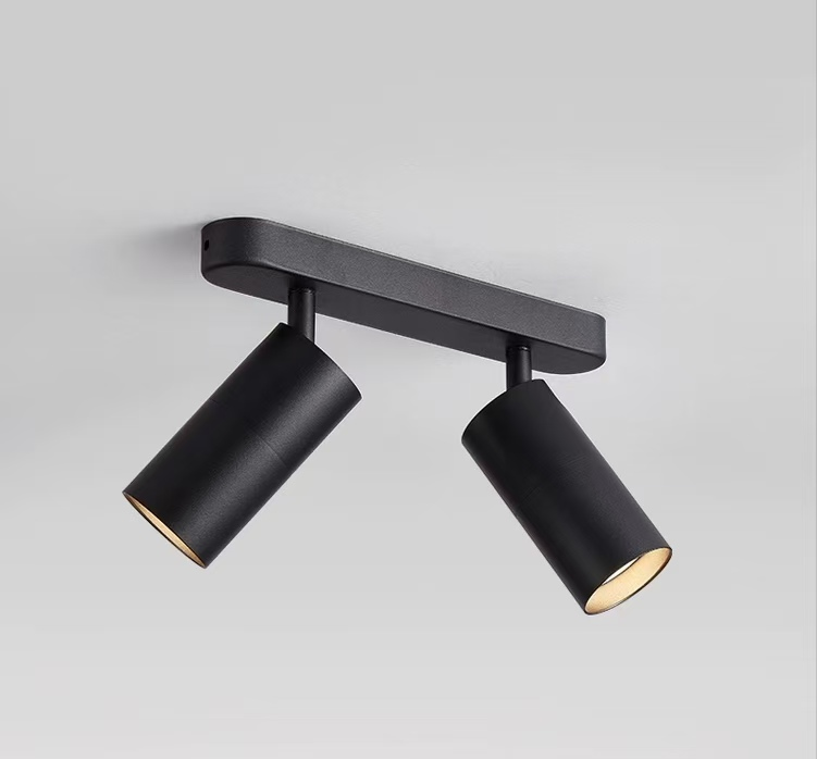 Joom csillár lineáris projektorral 2XGU10 fekete LED csillár Alapértelmezett cím Alessandro Design