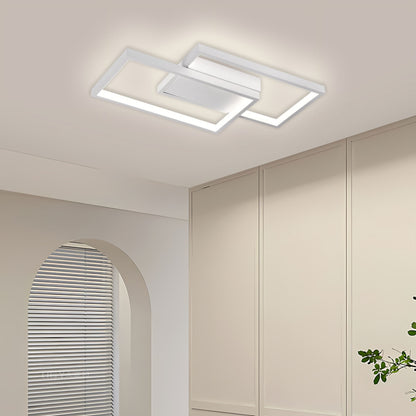 LED csillár távirányítóval LANDYN 37W, 2 négyzet, hideg/meleg/semleges fény, szabályozható, fehér LED-es csillár távirányítóval Alapértelmezett cím Alessandro Design