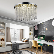 Crystal LED csillár LLC215/400WH kerek, 22W, hideg/meleg/semleges fény, kristály, arany