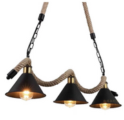 Lustra Franghie 3xE27, Maro, Metal si Sfoara Lustre Vintage Default Title Alessandro Design
