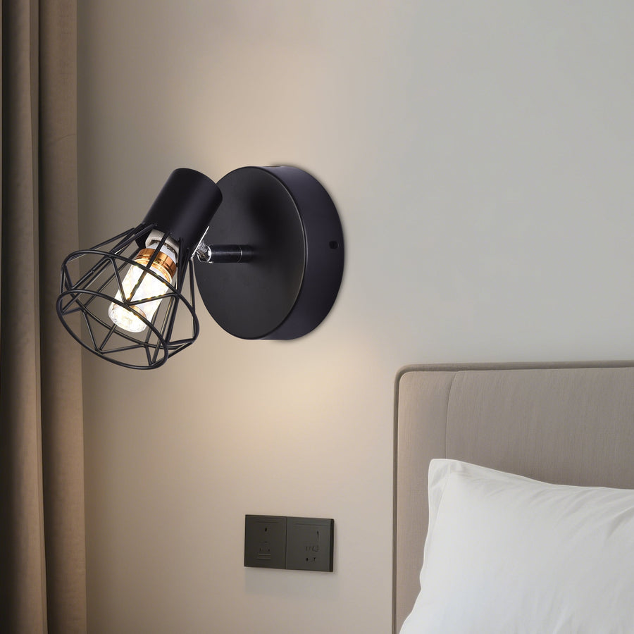Lustra cu Abajur, GRACIE, Diamant, 1XE14, Negru, Metal Lustre Clasice Default Title Alessandro Design