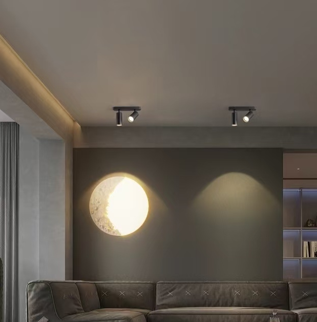 Joom csillár lineáris projektorral 2XGU10 fekete LED csillár Alapértelmezett cím Alessandro Design