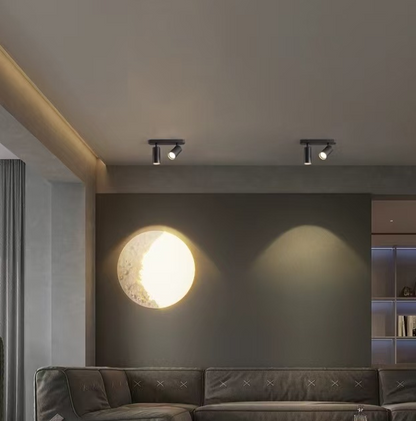 Joom csillár lineáris projektorral 2XGU10 fekete LED csillár Alapértelmezett cím Alessandro Design