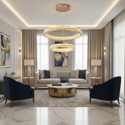 Kristály csillár, Kensington Magno, 111 W, arany, 2 elem, állítható magasság, meleg/hideg/semleges fény