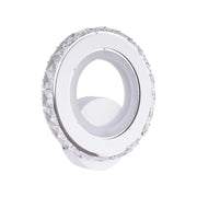 Borandis LED fali lámpa 16 W, fehér, krómozott, akril és kristály, hideg/meleg/semleges fény Beltéri fali lámpák Alapértelmezett cím Alessandro Design