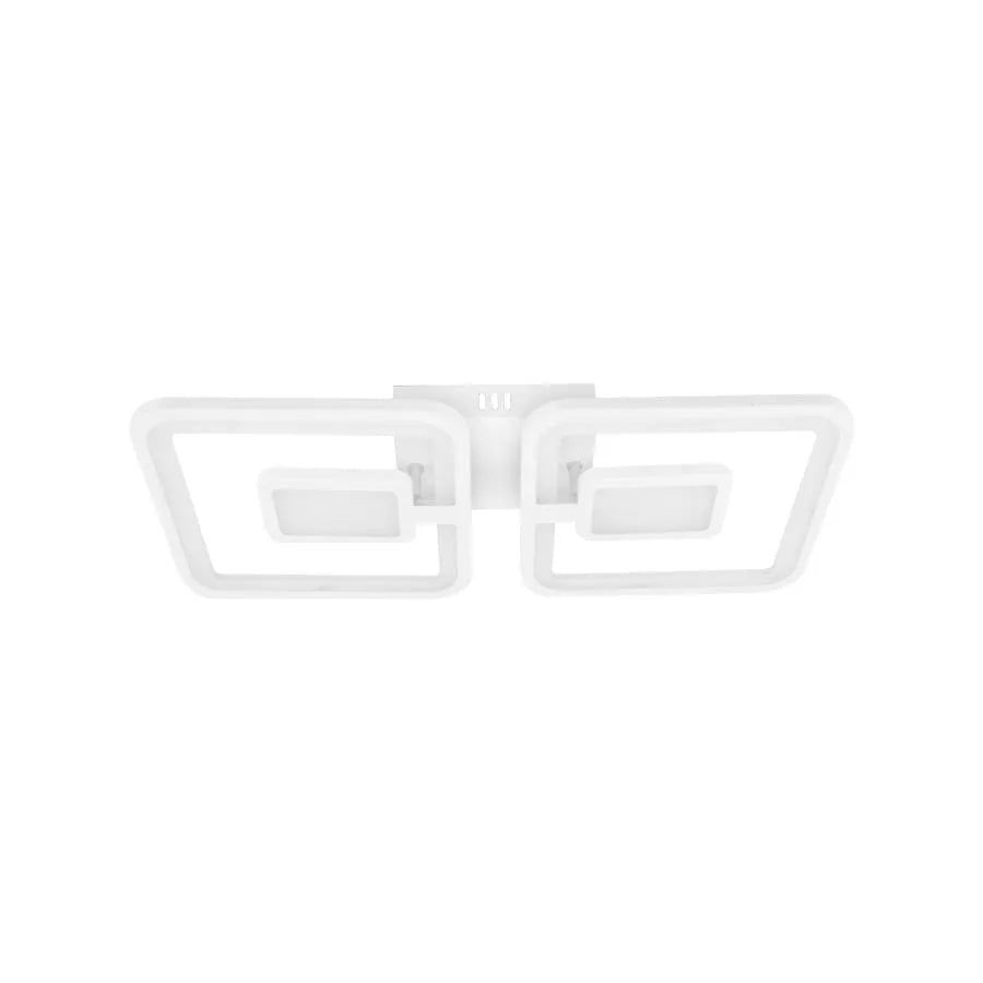 LED-csillár távirányítóval FELIX 28W, 2 négyzet, hideg/meleg/semleges fény, szabályozható, fehér LED-es csillár távirányítóval Alapértelmezett cím Alessandro Design