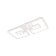 LED-csillár távirányítóval FELIX 28W, 2 négyzet, hideg/meleg/semleges fény, szabályozható, fehér LED-es csillár távirányítóval Alapértelmezett cím Alessandro Design