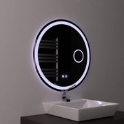 LED kerek tükör 70 cm, Touch Luxor, páramentesítő rendszer, szabályozható fürdőszobai tükör LED-del és páramentesítővel, alapértelmezett cím Alessandro Design