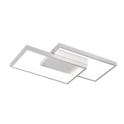 LED csillár távirányítóval LANDYN 37W, 2 négyzet, hideg/meleg/semleges fény, szabályozható, fehér LED-es csillár távirányítóval Alapértelmezett cím Alessandro Design