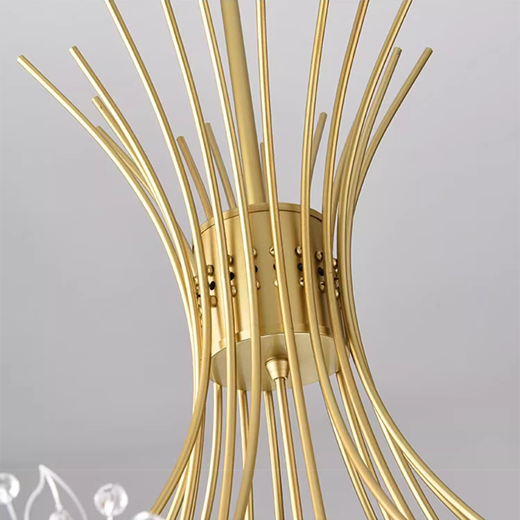Petito kristály kandeláber, 12XG4, arany, átmérő 52 cm kristály kandeláber, alapértelmezett cím Alessandro Design
