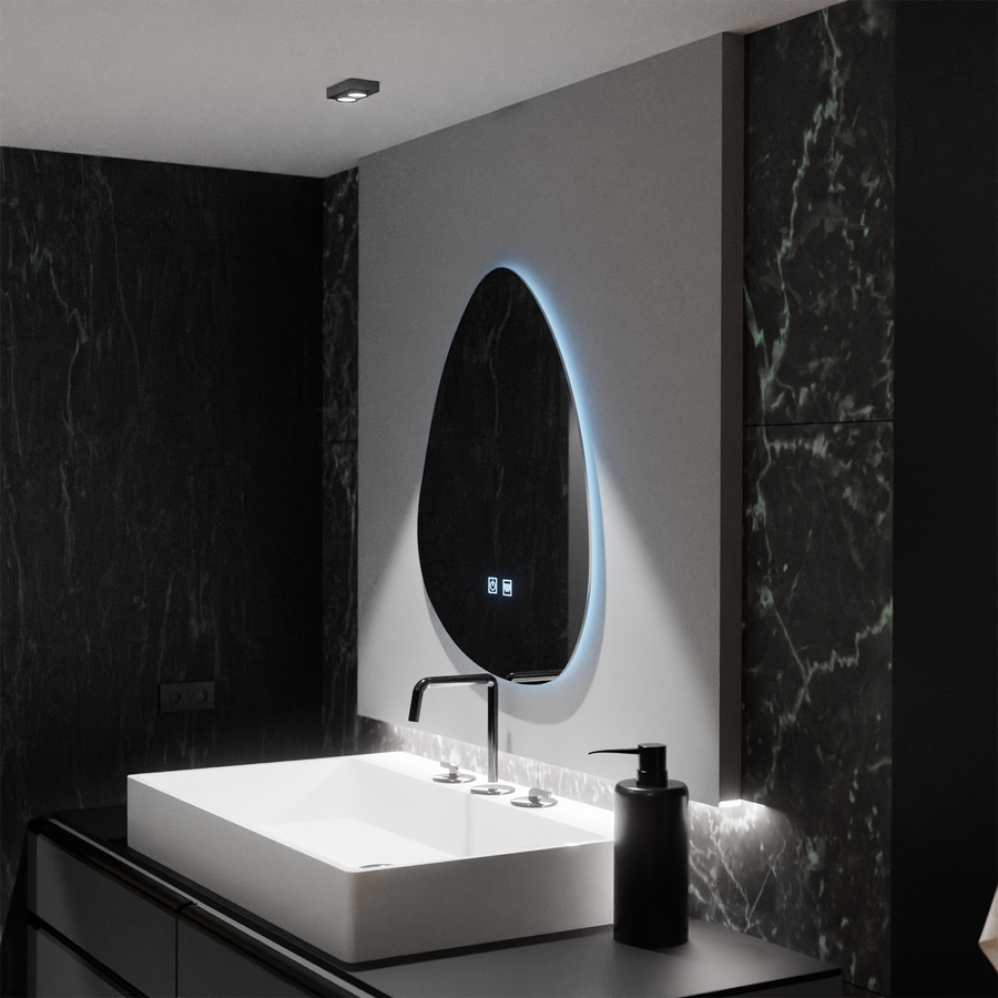 Organic LED tükör 80x60cm, Fluido Touch, páramentesítő rendszer, szabályozható tükrök Korman E alapértelmezett cím Alessandro Design