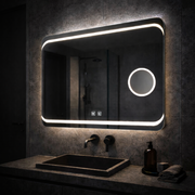 Téglalap alakú LED tükör, 80x60 cm, Stella Touch, Páramentesítő rendszer Tükrök Korman E Alapértelmezett cím Alessandro Design