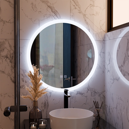 Kerek LED -tükör, 70 cm, érintés Noxia, letiltási rendszer, Daisy