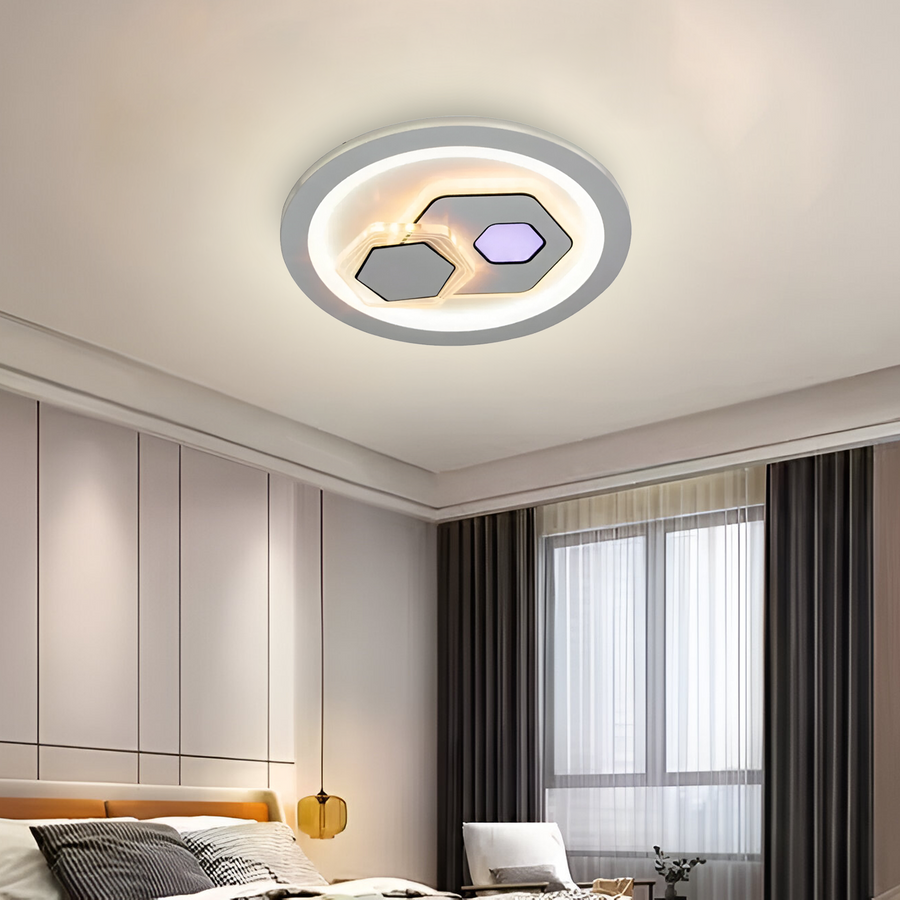 LED-csillár KATHLEEN RGB 16W, meleg/semleges fény, fehér, alkalmazott LED-csillárok alapértelmezett cím Alessandro Design