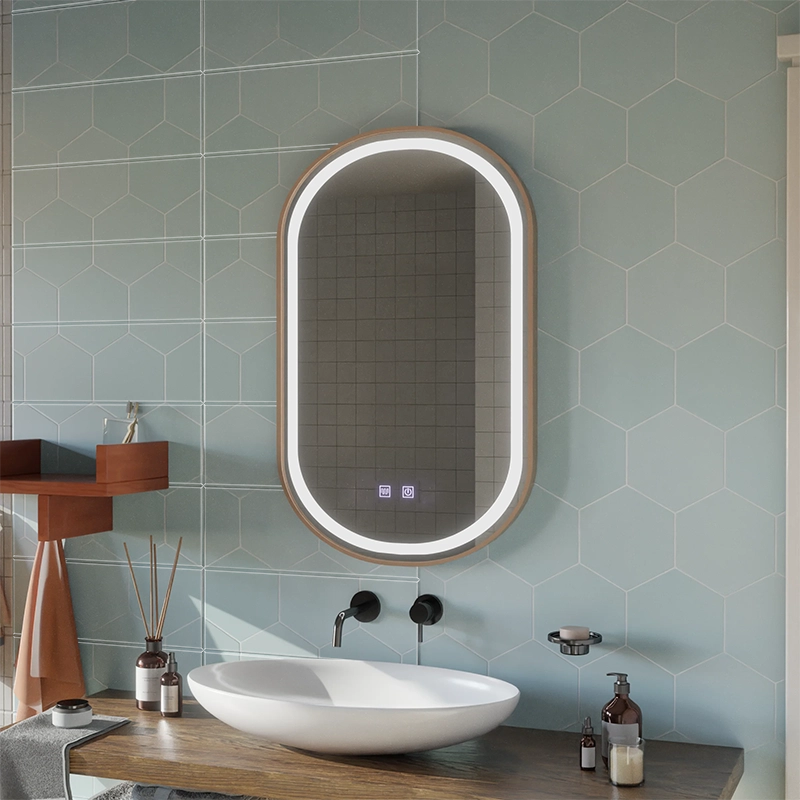 Mirror LED Touch Impora Demist System 50x80 cm Rose Gold keret