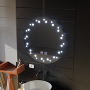 Mirror LED Touch Ivory Demist System 50X50cm Tükrök Korman E Alapértelmezett cím Alessandro Design