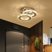 LED kristálycsillár ROYALO ROTONDA 26W, 2 kör, hideg/meleg/semleges fény, Fényes króm LED csillárok Alapértelmezett cím Alessandro Design