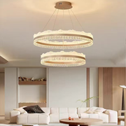 Lustra LED suspendata cu telecomanda NIVALIS, 126W, lumina Rece/Calda/Neutra, Dimabila,Inaltime Reglabila, Auriu Lustre LED cu Telecomanda Default Title Alessandro Design