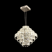 Candelabru Cristal Opal cu telecomanda, 60W, Diametru 35 cm, 3000K/4000/6000K, Crom Lucios, Inaltime Reglabila Candelabre Cristal Default Title Alessandro Design