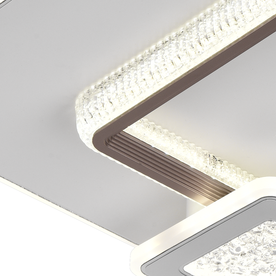 LED csillár NYXORA 51W, 3 négyzet, hideg/meleg/semleges fény, fehér LED csillárok Alapértelmezett cím Alessandro Design