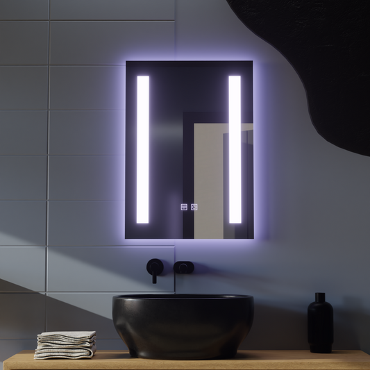Oglinda LED Rectangulara, 50x70cm, C206S/50X70 Touch, Sistem Dezaburire, Dimabila Oglinzi Korman C Default Title Alessandro Design
