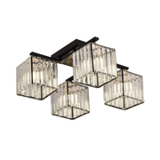 Lustra Georgiana, LC111/4BK, 4x E27, Negru, Metal Lustre Clasice Default Title Alessandro Design