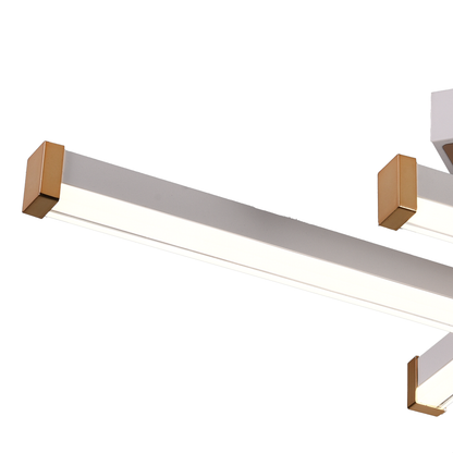 Lustra LED cu Telecomanda AXIAL, 54W, 4 Elemente, Lumina Rece/Clada/Neutra, Dimabila, Alb Lustre LED cu Telecomanda Default Title Alessandro Design