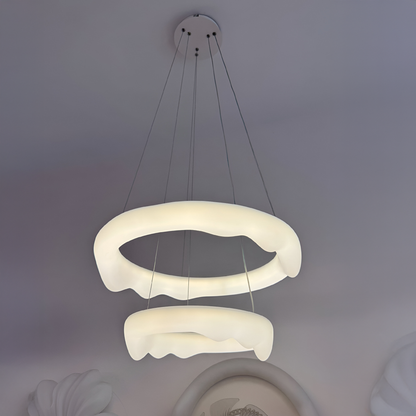 Lustra LED, suspendata cu Telecomanda, AMADEO, 89W, Lumina Rece/Calda/Neutra, Dimabila, Inaltime Reglabila, Alb Lustre LED cu Telecomanda Default Title Alessandro Design