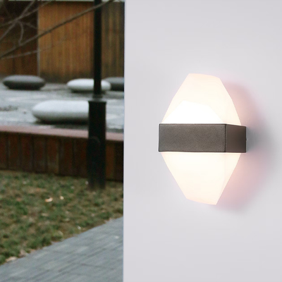 Kültéri LED fali lámpa ICEBERG 10W fém IP65 fekete