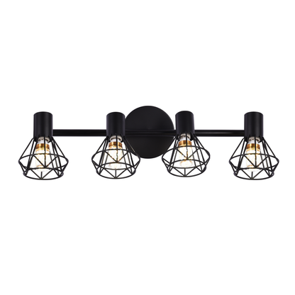 Lustra cu Abajur, GRACIE, Diamant, 4xE14, Negru, Metal Lustre Clasice Default Title Alessandro Design