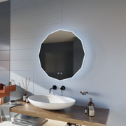 LED kerek tükör, 80 cm, VIVO Touch, páramentesítő rendszer, szabályozható tükrök Korman E alapértelmezett cím Alessandro Design