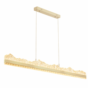 Lustra LED suspendata cu Telecomanda MARISTELLA 90W, lumina Rece/Calda/Neutra 3000K/4000K/6000K, Dimabila, Inaltime Reglabila, Auriu, Metal si Cristal Lustre LED cu Telecomanda Default Title Alessandro Design