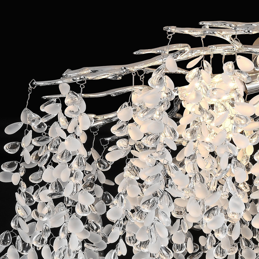 Candelabru Cristal WILLOW, 9x E14, Diametru 50cm, Crom Candelabre Cristal Default Title Alessandro Design