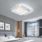 Lustra LED cu telecomanda GILDRA 48W, 2 Patrate, lumina Rece/Calda/Neutra, Dimabila, Auriu Lustre LED cu Telecomanda Default Title Alessandro Design
