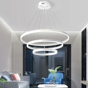Függesztett LED-csillár távirányítóval SERENA 85W, 60cm, 3 kör, hideg/meleg/semleges fény, szabályozható, fehér, állítható magasságú LED-csillár távirányítóval Alapértelmezett cím Alessandro Design