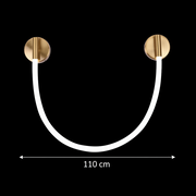 LED fali lámpa, 110cm, 3000K/4000K/6000K, arany beltéri fali lámpa Alapértelmezett cím Alessandro Design