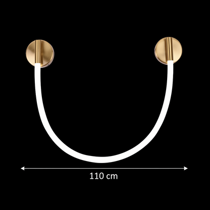 LED fali lámpa, 110cm, 3000K/4000K/6000K, arany beltéri fali lámpa Alapértelmezett cím Alessandro Design
