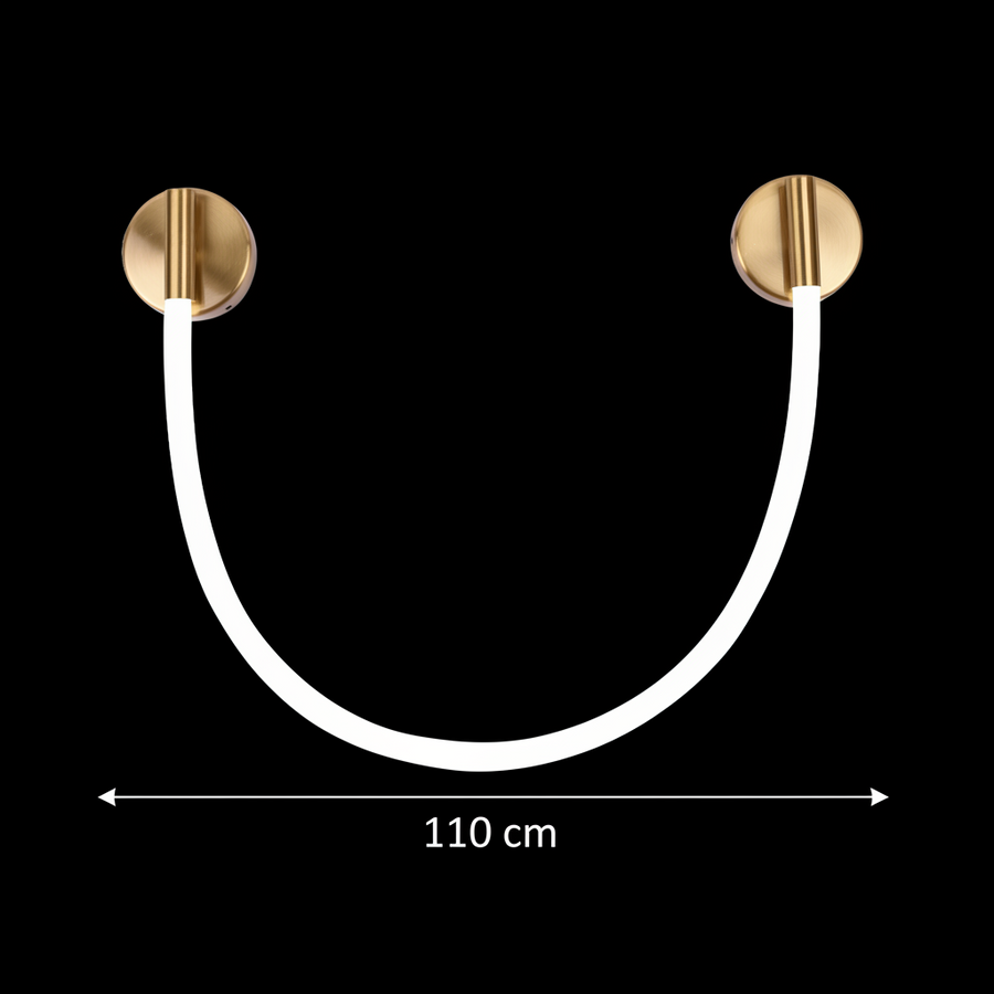 LED fali lámpa, 110cm, 3000K/4000K/6000K, arany beltéri fali lámpa Alapértelmezett cím Alessandro Design