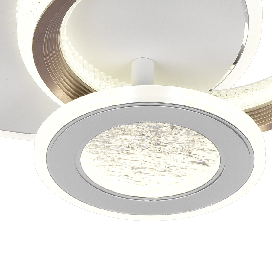 LED csillár NYXORA 44W, 3 kör, hideg/meleg/semleges fény, fehér LED csillárok Alapértelmezett cím Alessandro Design