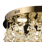 Candelabru LED Cristal LLC213/550GD Rotund, 29W, Lumina Rece/Calda/Neutra, Cristale, Auriu Lucios Candelabre Cristal Default Title Alessandro Design