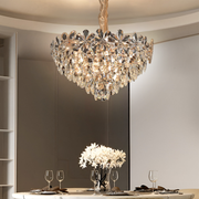 Candelabru Cristal Magno 11xE14, Diametru 60cm, Auriu Lucios, Inaltime Reglabila, Metal si Cristal Candelabre Cristal Default Title Alessandro Design